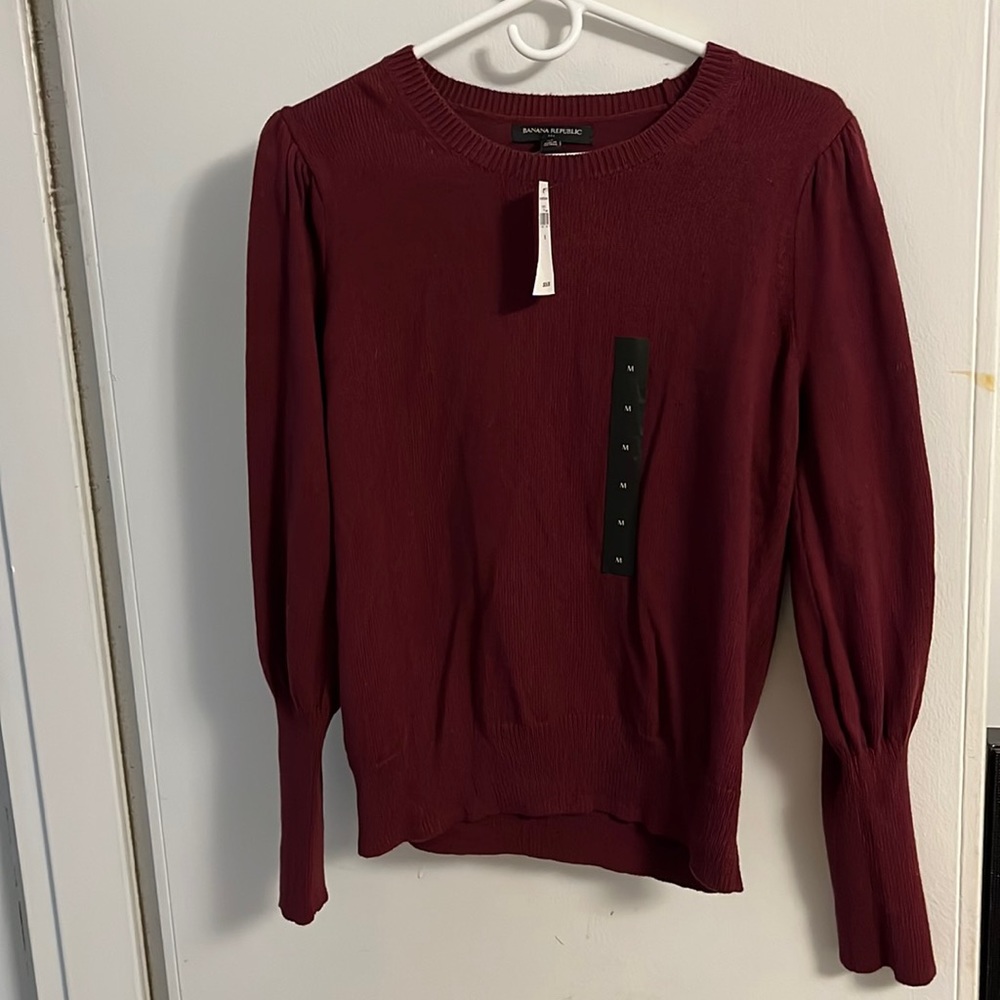 Maroon Banana Republic sweater new with tags
